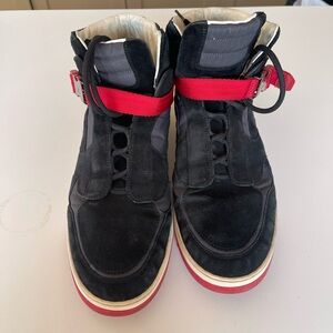 Louis Vuitton Black and Red Men's Sneakers